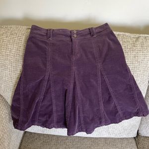 Athleta corduroy skirt, purple, size 2.